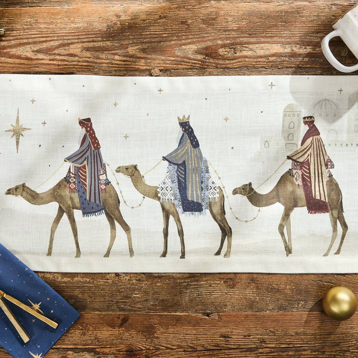 Split P - Wholesale Table Runner - Away In A Manger Table Runner 36" L1