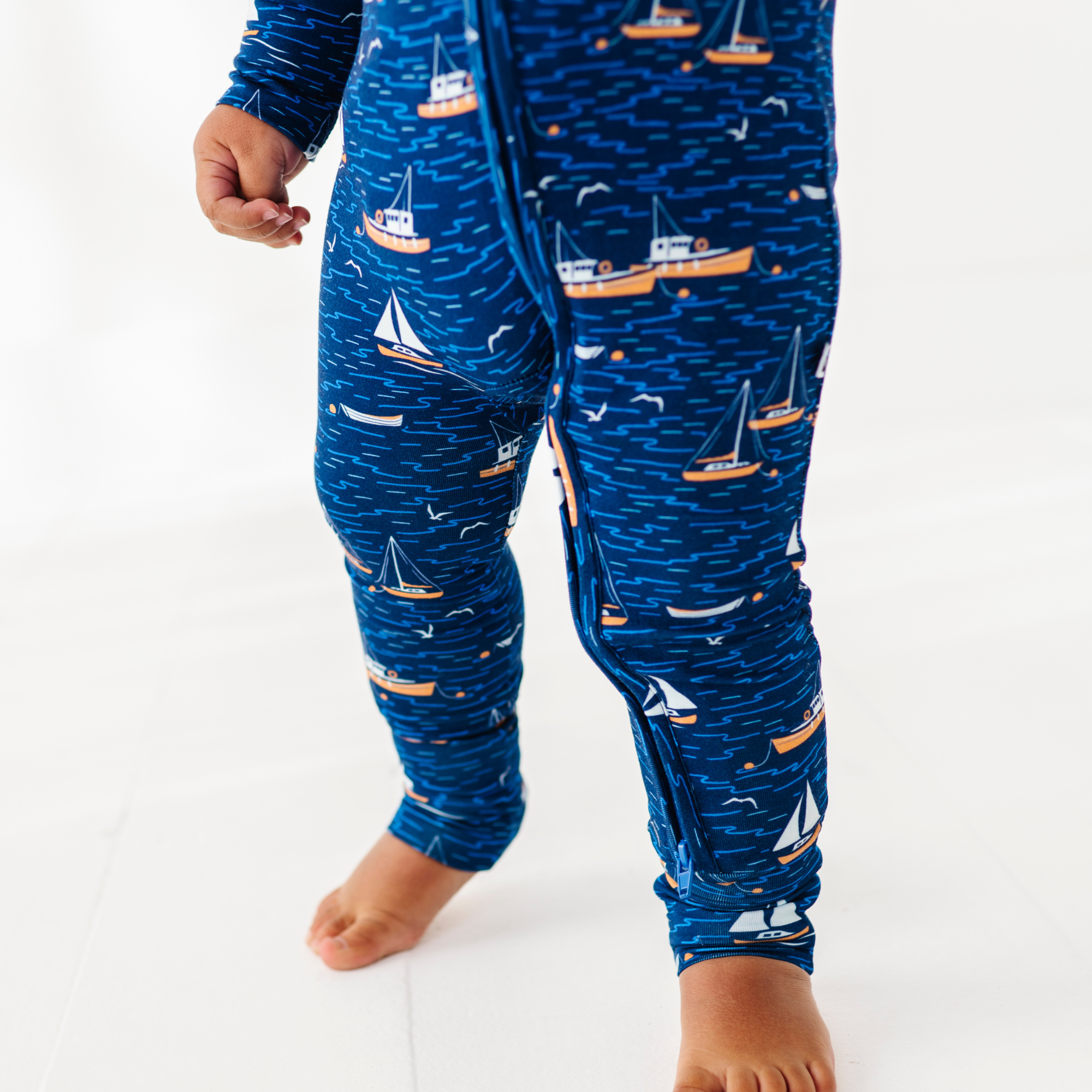 Kiki + Lulu - Vente Grenouillère – bébé - Voiliers Pyjamas Convertibles4