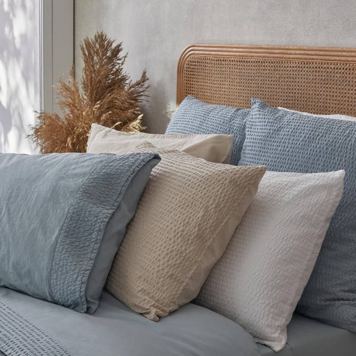 Duvet Cover Percale Waffle Cotton - Sand for wholesale by Van Morgen