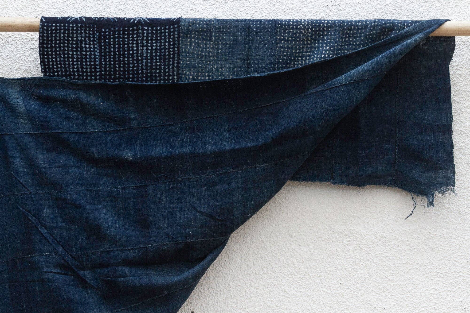 De-cor - Vente Plaids - Toile de boue indigo crépusculaire4