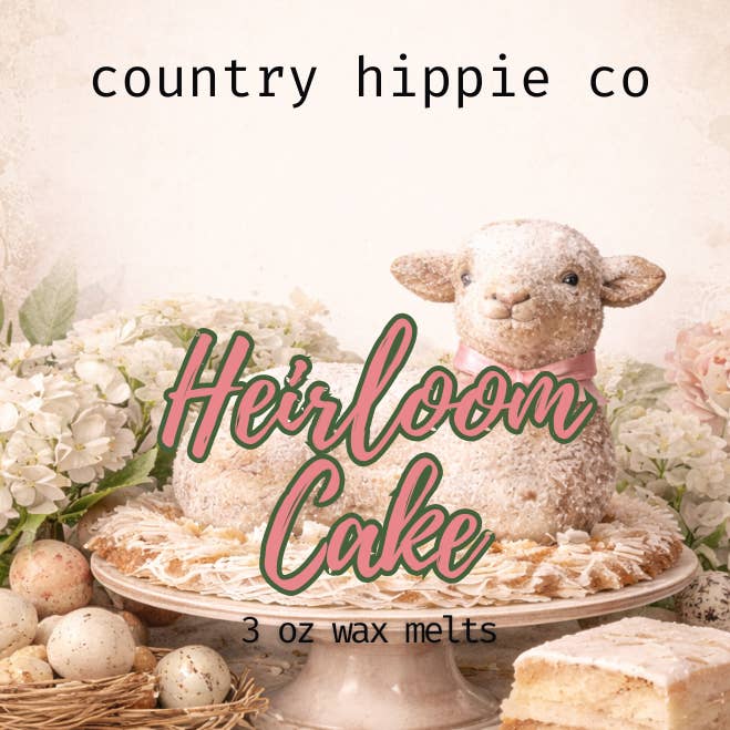 Cera Profumata Torta Heirloom 3 oz. per la vendita all'ingrosso da parte di Country Hippie Co.