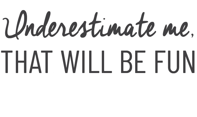 Chloe & Lex - Vente Porte-clés – femme - Porte-clés drôle - "Sous-estimez-moi, ce sera amusant"1