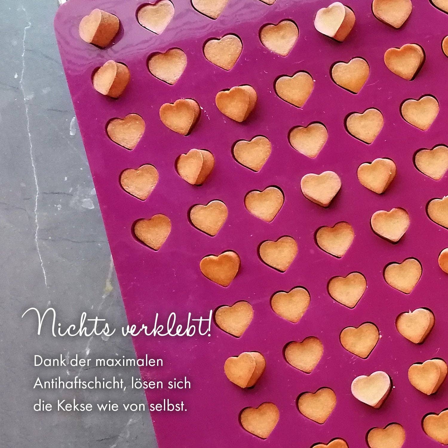 Collory – snacks e guloseimas - Cão por atacado – Tapetes de silicone para assar em formato de coração (mini e médio)42