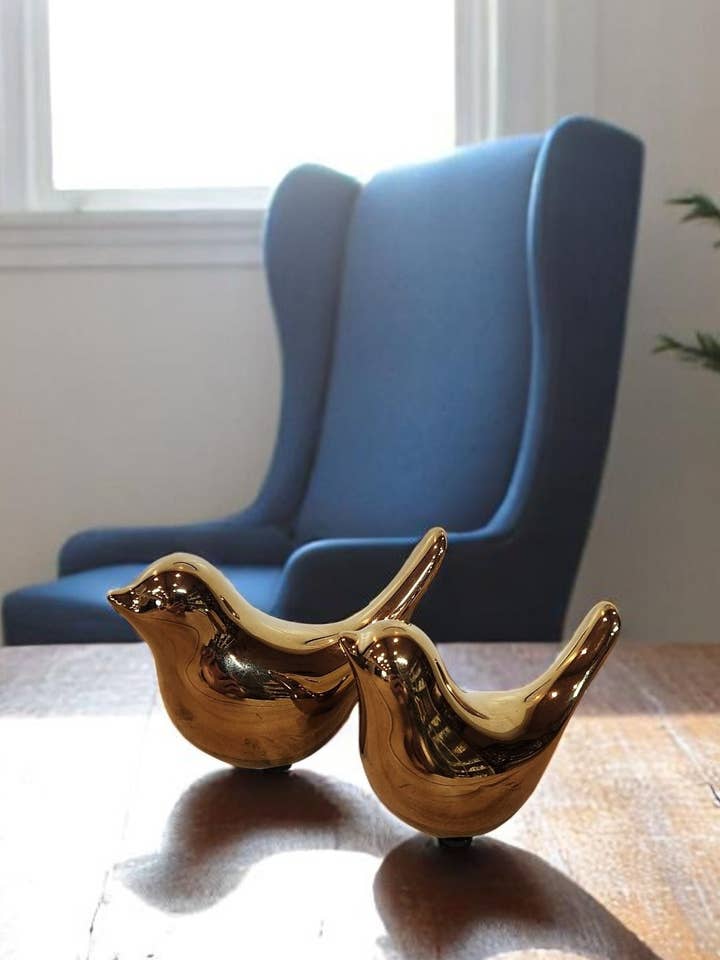 Pájaros dorados (Juego de 2) para venta al por mayor de DNS Designs