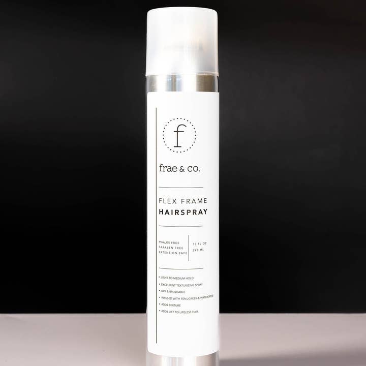 Flex Frame Hairspray for wholesale by frae & co.