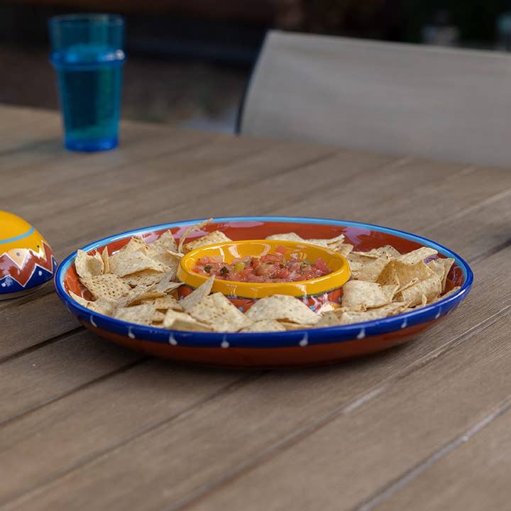 Blue Sky Clayworks - Wholesale Condiment/Dip Bowl - FIESTA SOMBRARO LIDDED CHIP DIP2