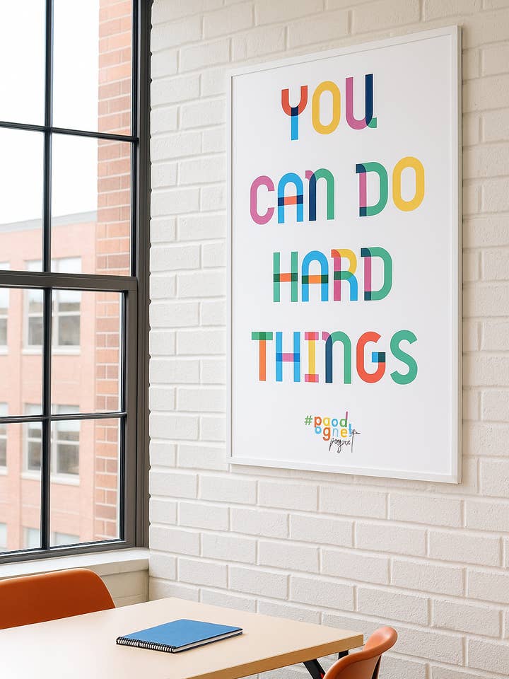 Poster - You Can Do Hard Things for wholesale by xoLaughlinCo.