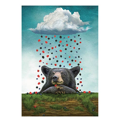 Masala Cards - Wholesale Everyday Greeting Card - A Bear's Dream - Artist: Paula Bella Flores - FF248