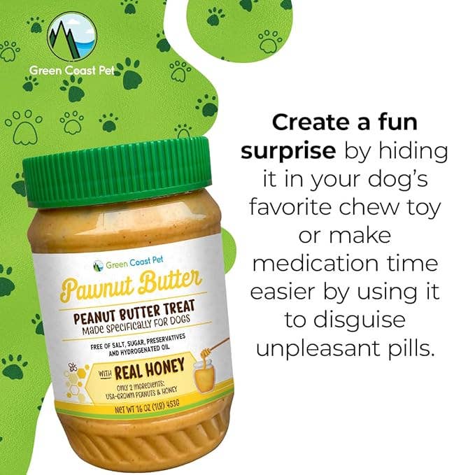 Green Coast Pet - Wholesale Pet treats – Dog - Peanut Butter for Dogs with Honey Xylitol-Free 16 oz2