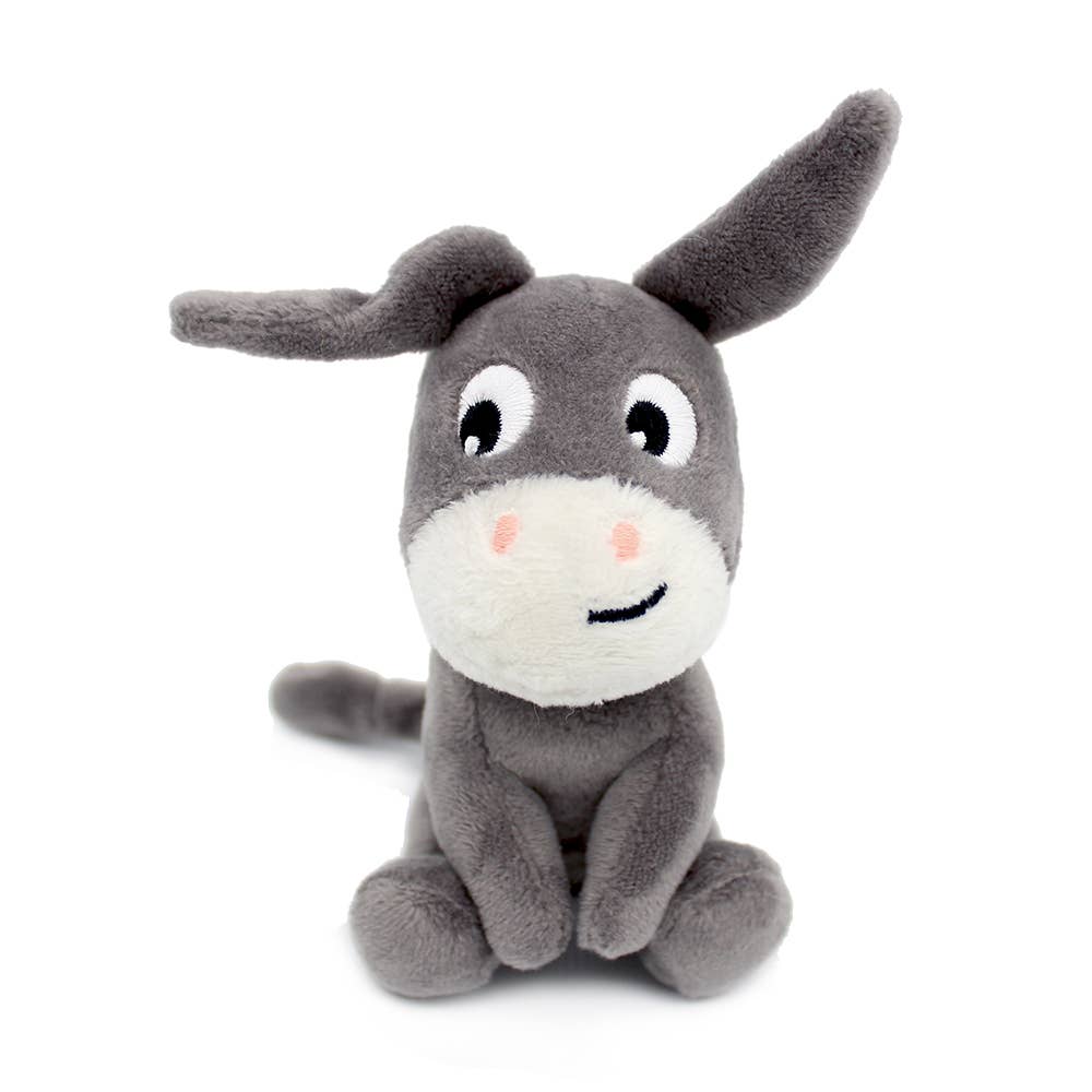 Les Déglingos, France - Wholesale Stuffed/Plush Toy - Kids & Baby - LES PTIPOTOS - 25CM MUM & BABY PLUSH DONKEY GRAY3