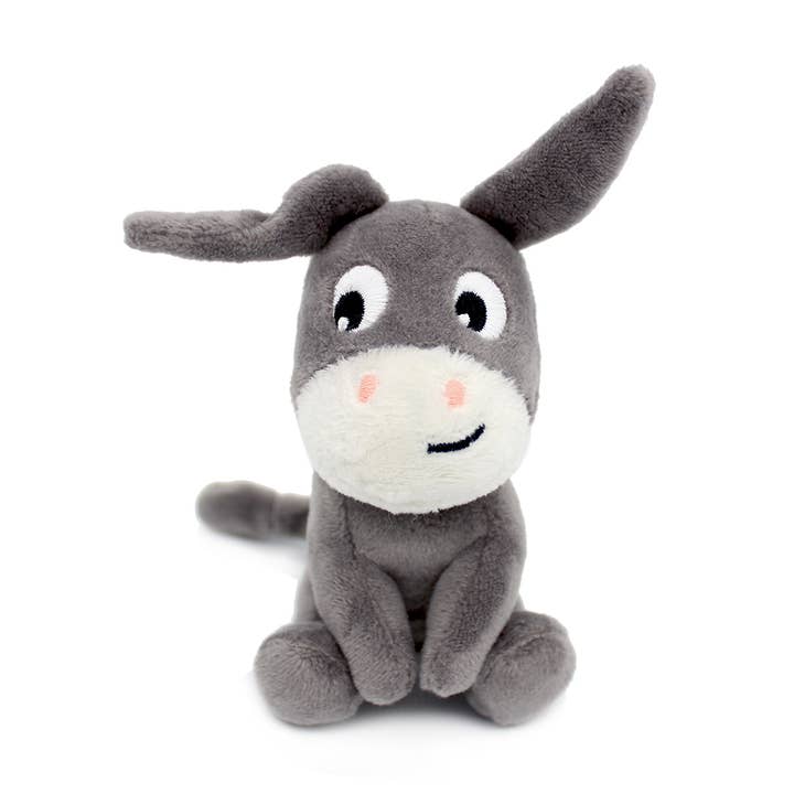 Les Déglingos, France - Wholesale Stuffed/Plush Toy - Kids & Baby - LES PTIPOTOS - 25CM MUM & BABY PLUSH DONKEY GRAY3