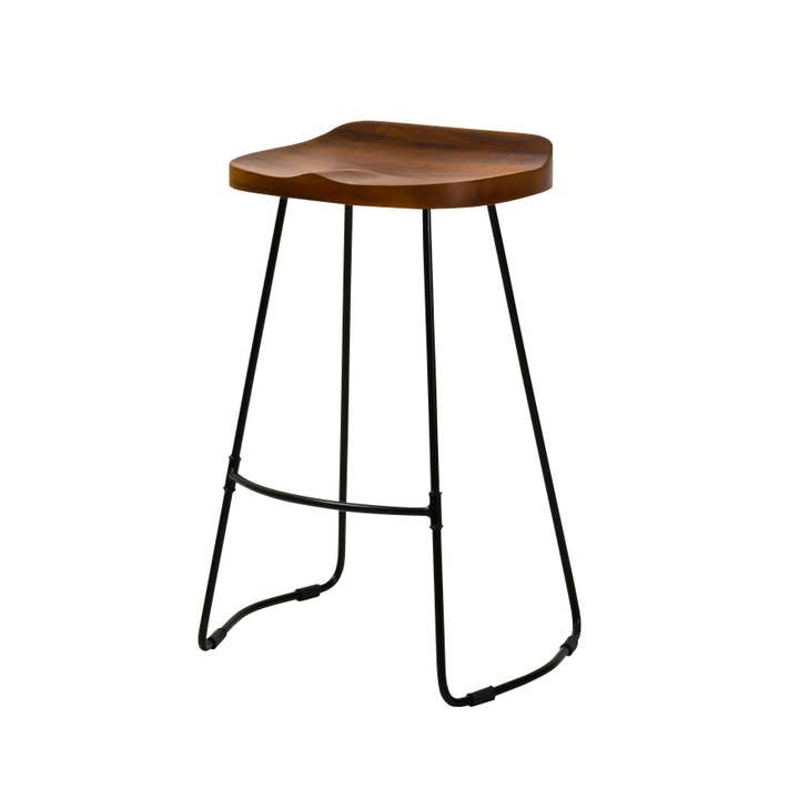 MH London - Wholesale Stool - Rombass Solid Wood Saddle Seat Kitchen Counter Bar Stools8