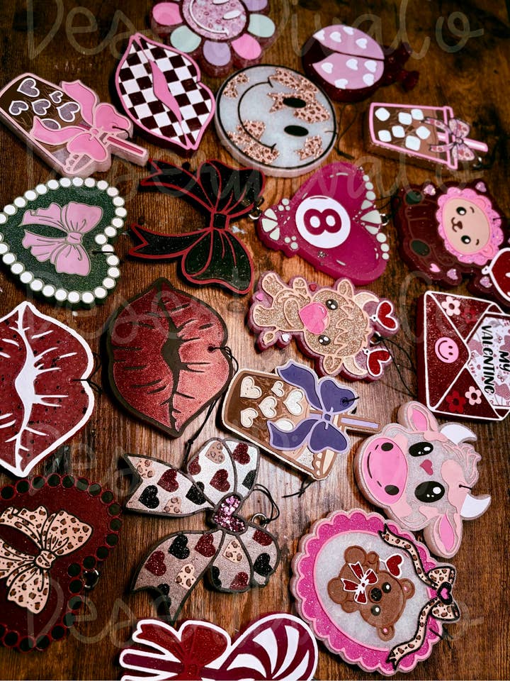 Valentine’s Themed Car Freshie Grab Bag for wholesale by Desert Diva Co