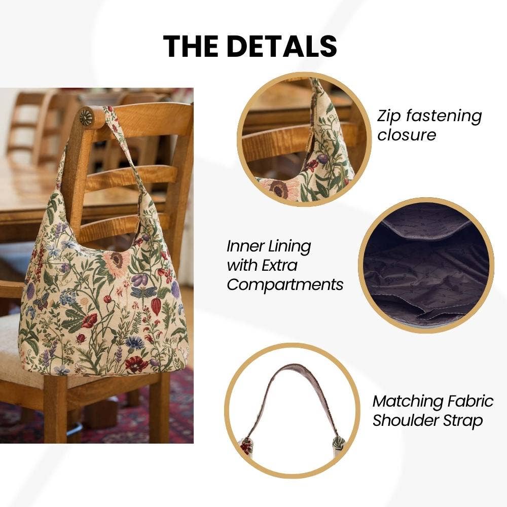 SignareArt - Wholesale Shoulder Bag - Women's - HOBO-MGD | MORNING GARDEN HOBO HANDBAG SHOULDER BAG2