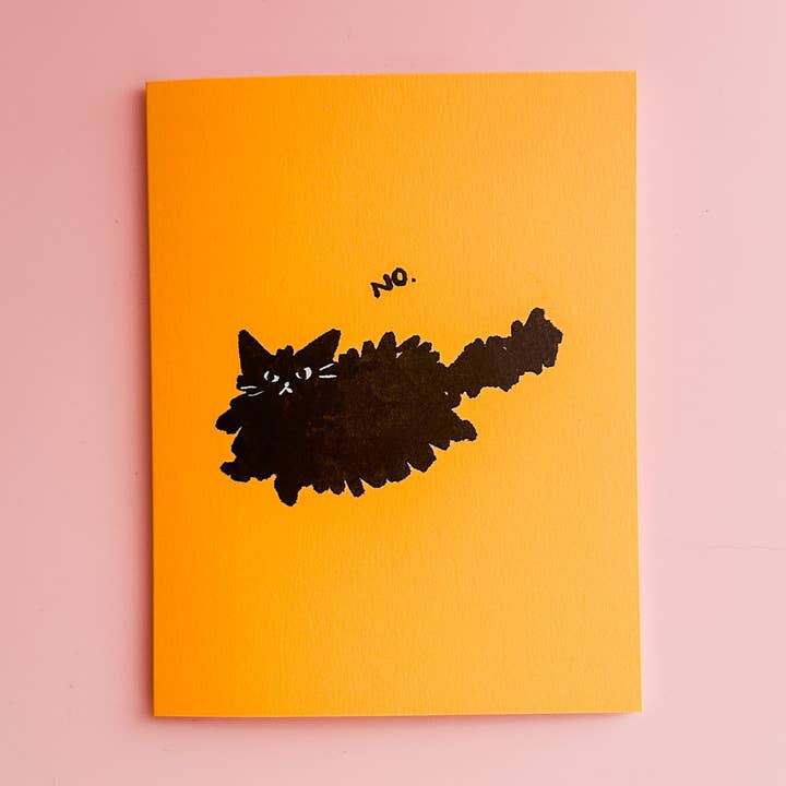 Cat Said No - Greeting Card for wholesale by Ashley Frye Studio
