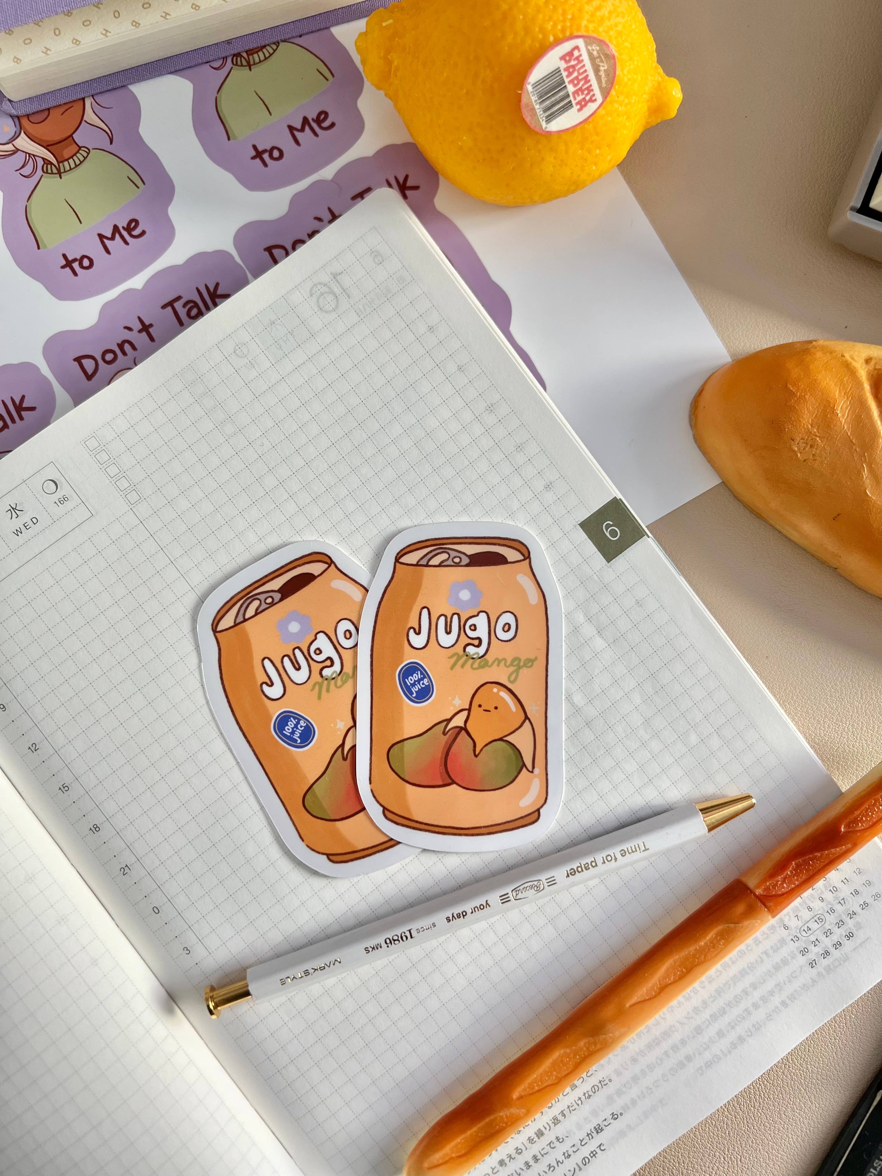 Marlene Vega Studio - Wholesale Sticker - Jugo de Mango Sticker - Mexican snacks, drinks1