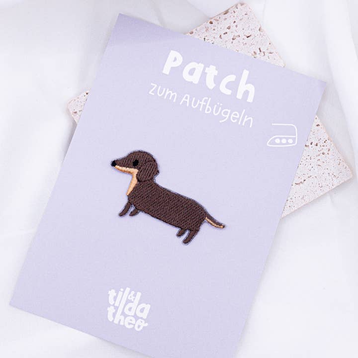 Patch Dachshund Applique Dog Iron-On - Shirt Iron On and other Purchase Wholesale patch. Free Returns & Net 60 Terms on Faire trending on Faire.