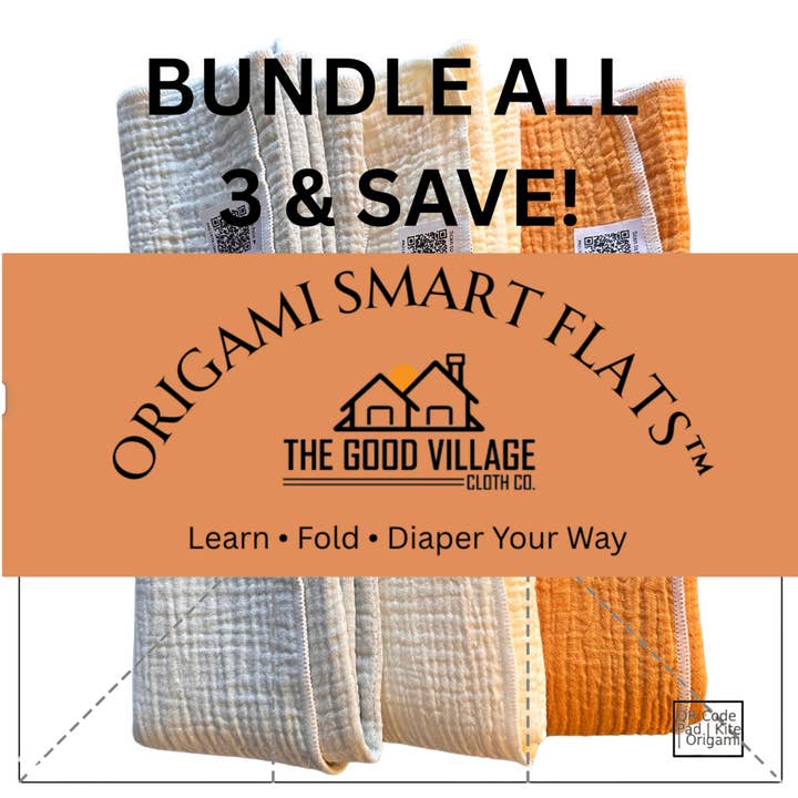 Conjunto de 3 Sapatos Origami Smart Flats por atacado de The Good Village Cloth Co + Market