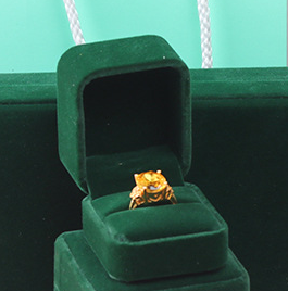 Zakka - Wholesale Jewelry Box/Organizer - Velvet Jewelry Box Green Ring Pendant Necklace Earrings0