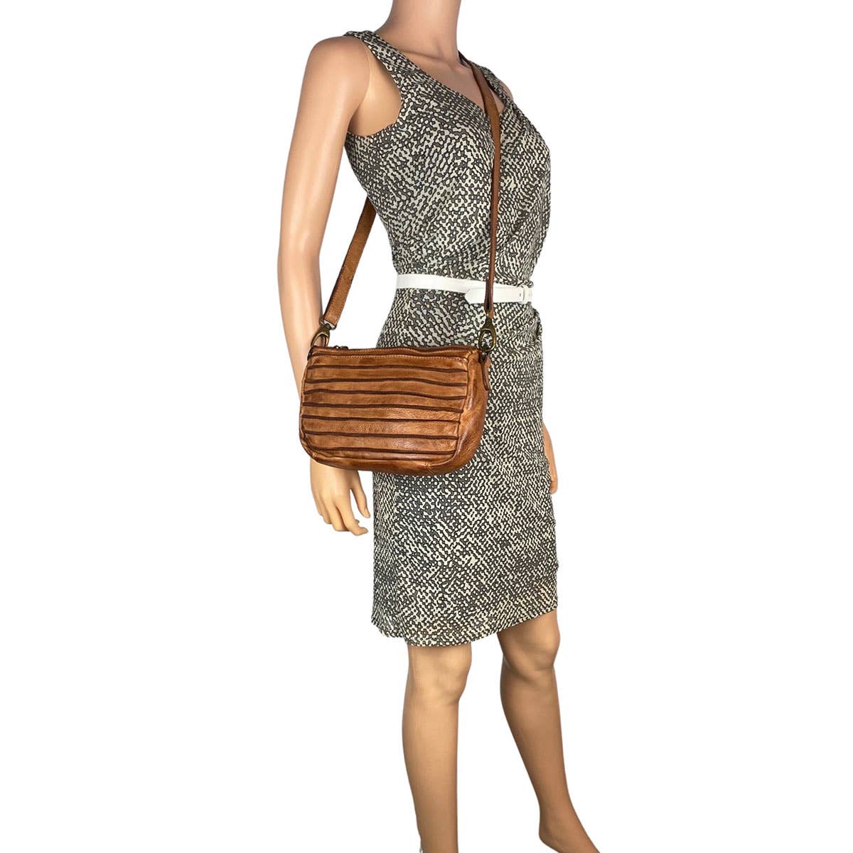 Arrigo - Wholesale Crossbody Bag - Women's - Arrigo Ladies Crossbody Shoulder Bag Washed Leather12