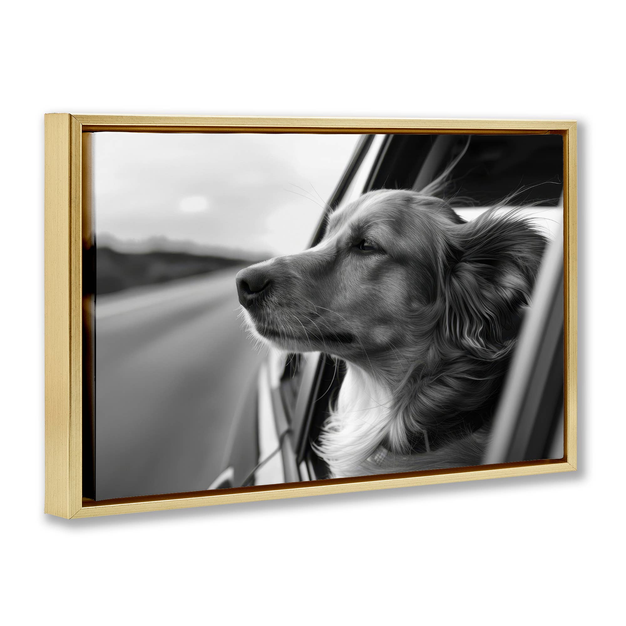 Stupell Industries - Wholesale Wall Sign - Dog Out Car Window - Framed Wall Art17