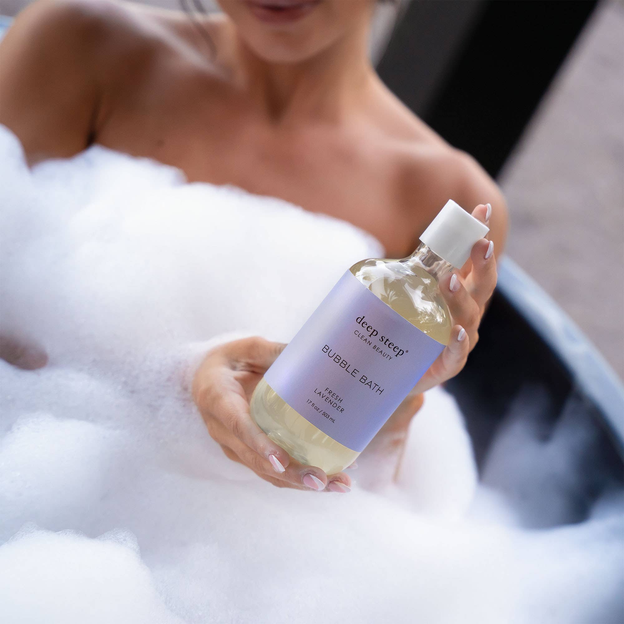 Deep Steep Clean Beauty - Wholesale Bubble Bath - Bubble Bath - Fresh Lavender 17oz2