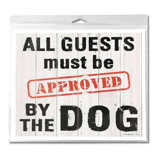All Guests Must Be Approved Corrugated Plastic Yard Sign for wholesale by SJT Enterprises, Inc.