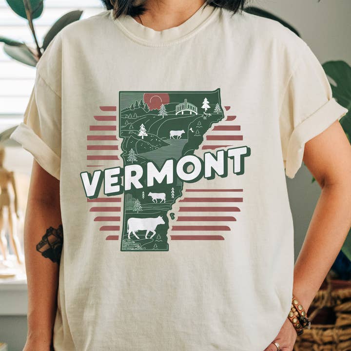 Vermont State Vintage Shirt for wholesale by EnjoyMyDesign