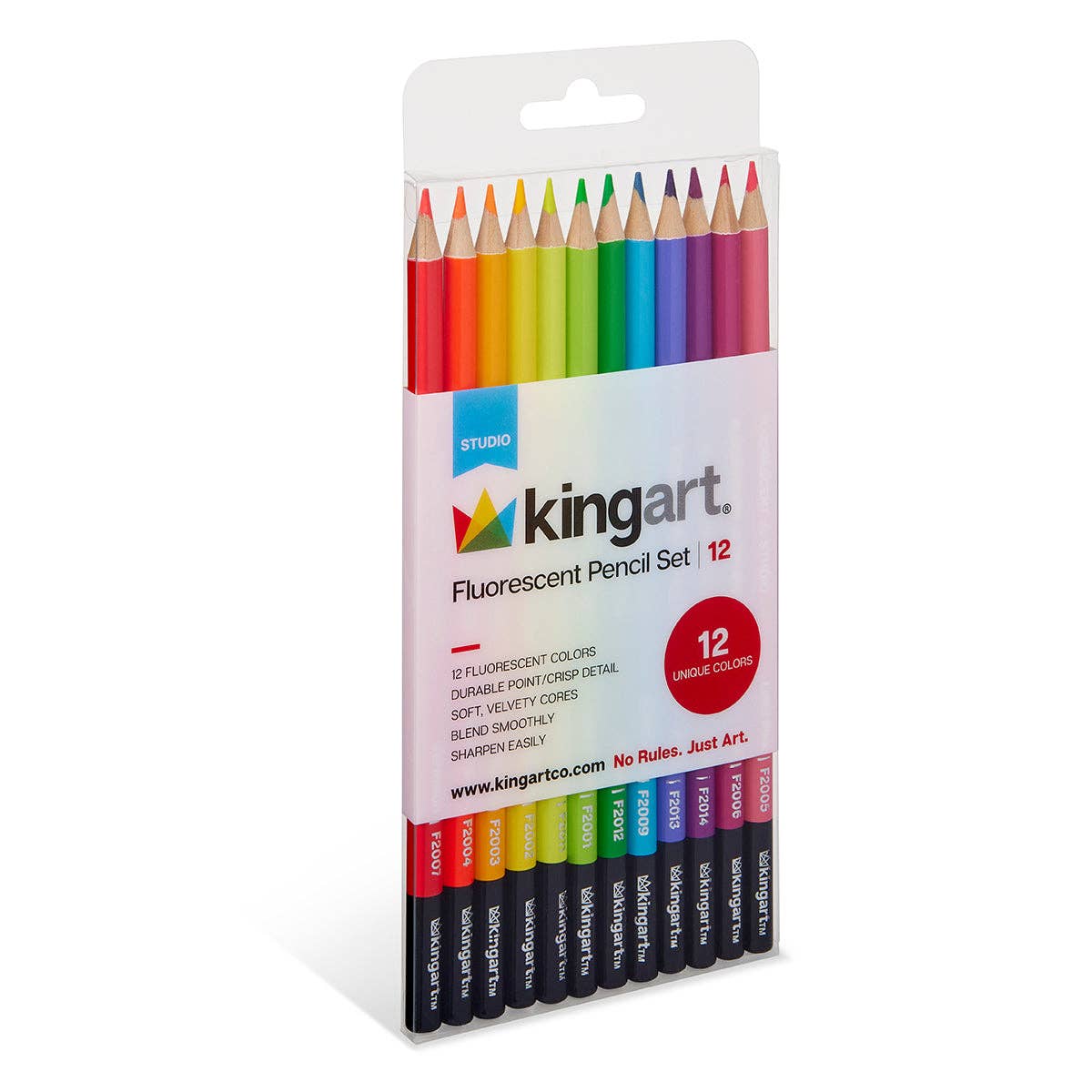 KINGART – wholesale Coloured pencil – Colored Pencils 12 Neon Colors5