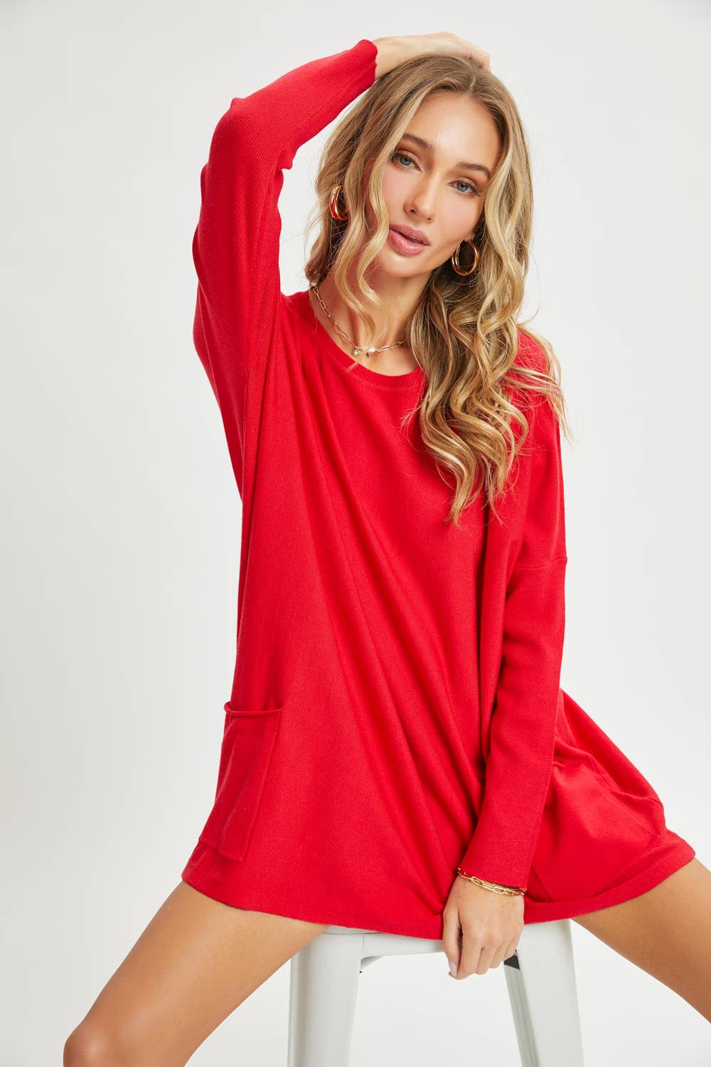 Sweet Lovely by Jen – wholesale Tunikatröja - Dam – OVERSIZE/LÖS PASSFORM TRÖJA MED RUND HALS52