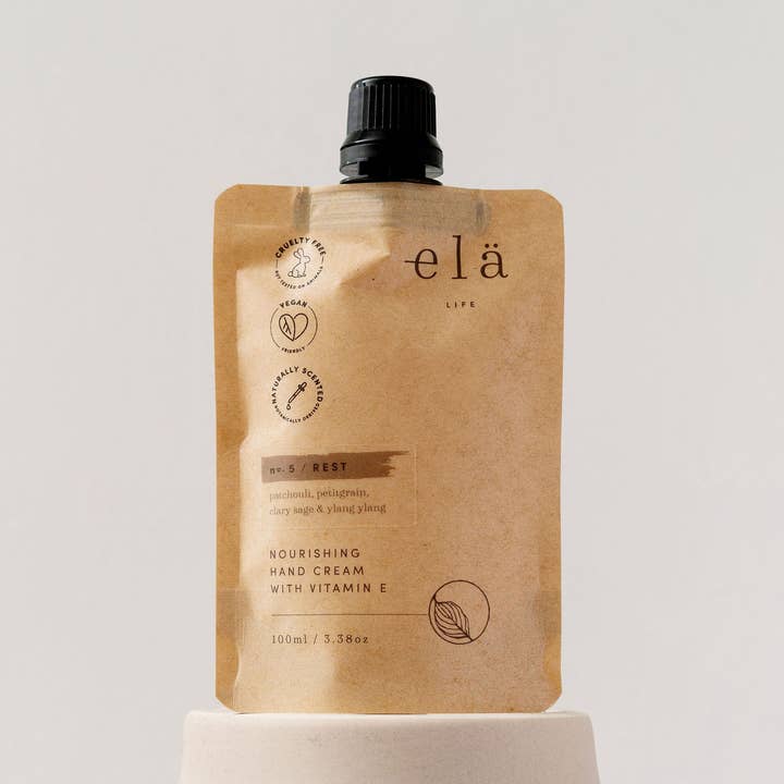 Crème pour les mains à la vitamine E Rest No 5 100 ml pour la vente par Elä Wellness Ltd