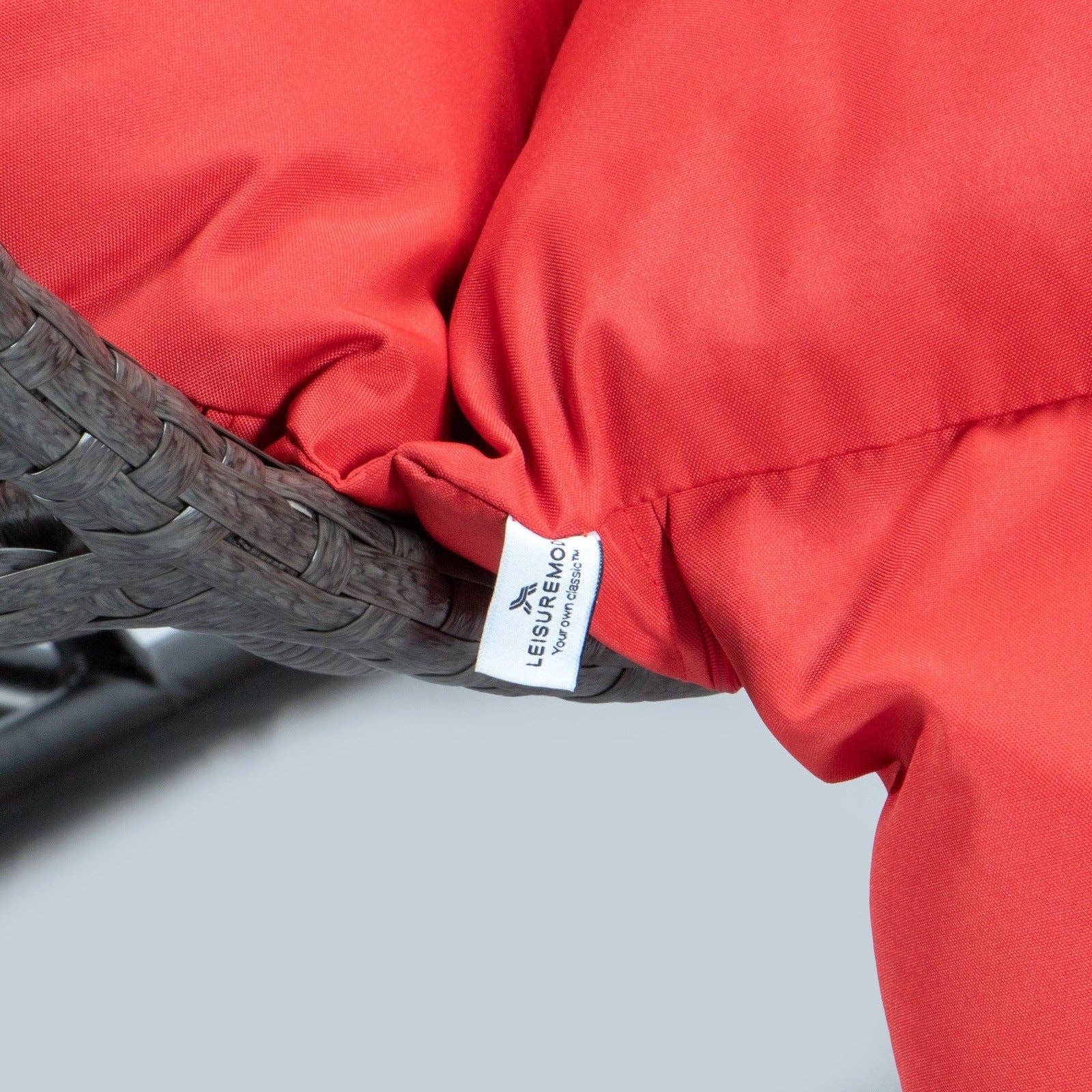 LeisureMod - Wholesale Egg Chair - Modern Charcoal Wicker Hanging Double Seater Egg Swing Chair102