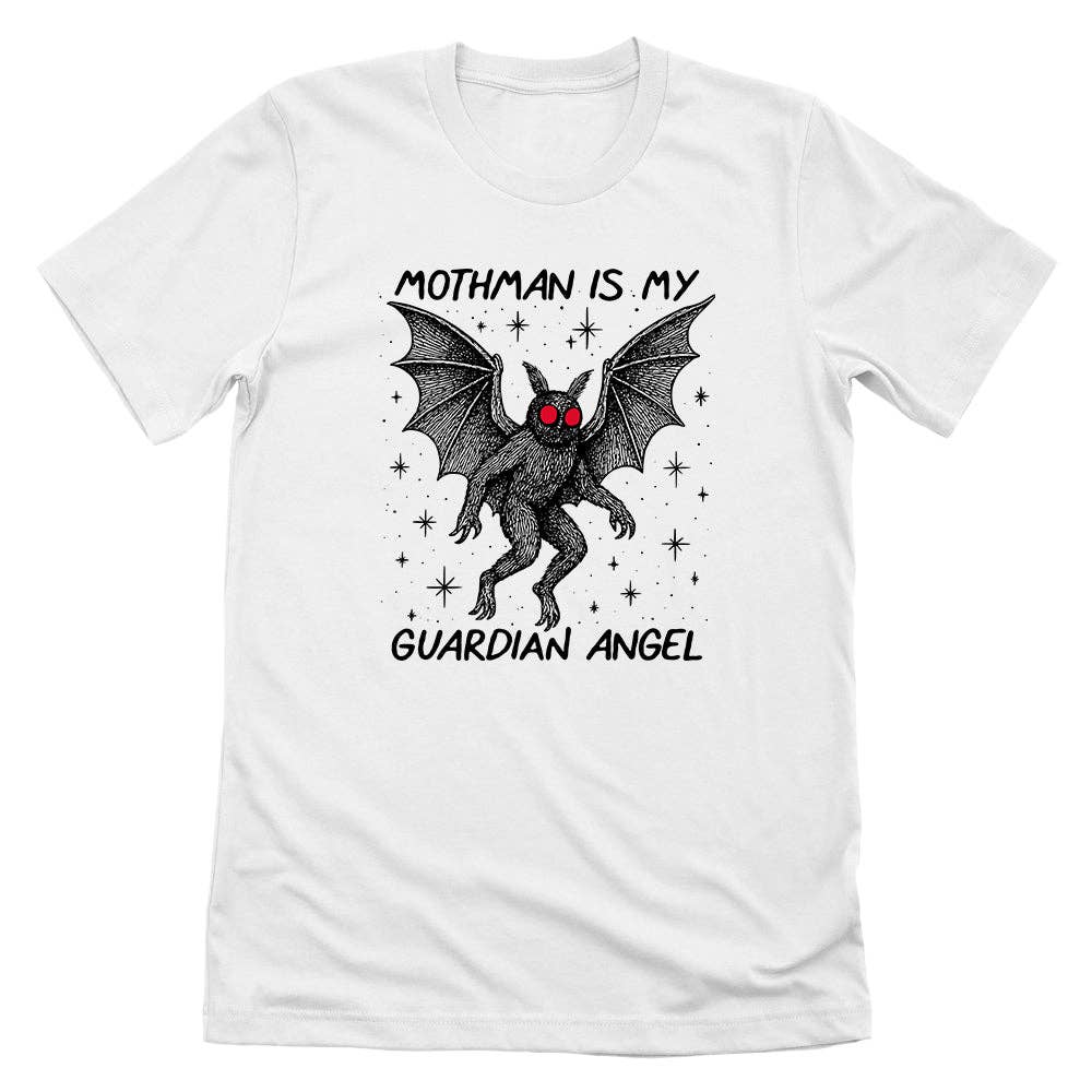 Let's Get This Thread - Wholesale Screen Printed T-Shirt - Unisex - Moth man Is My Guardian Angel2