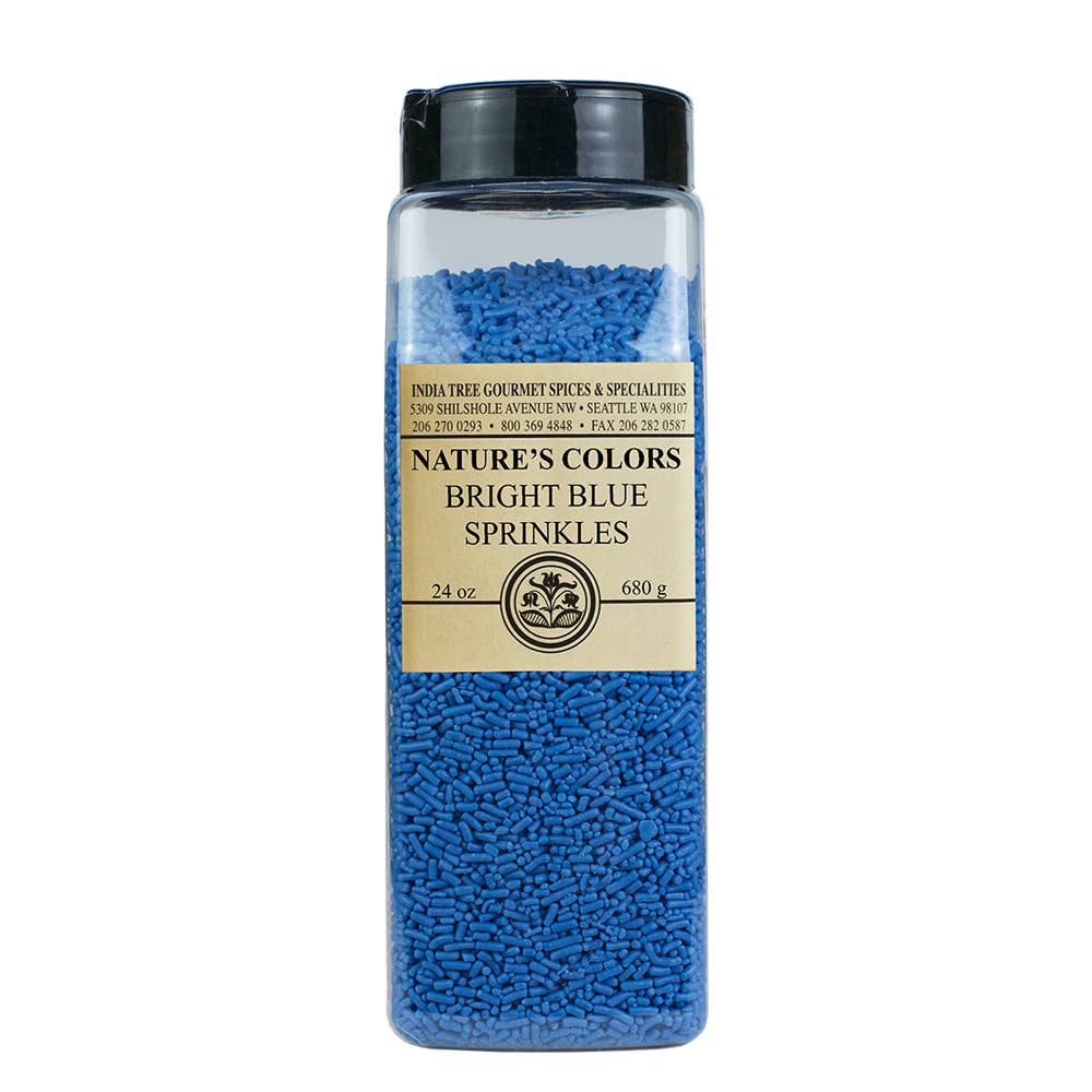 India Tree - Wholesale Sprinkles - Nature’s Colors Bright Blue Sprinkles0