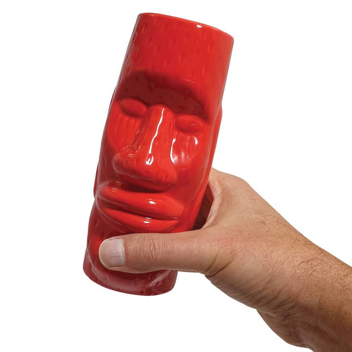 Original Products UK/EU – wholesale Cocktail/liquor glass – Bar Bespoke Tiki Mugs 2 Pack Brown and Red