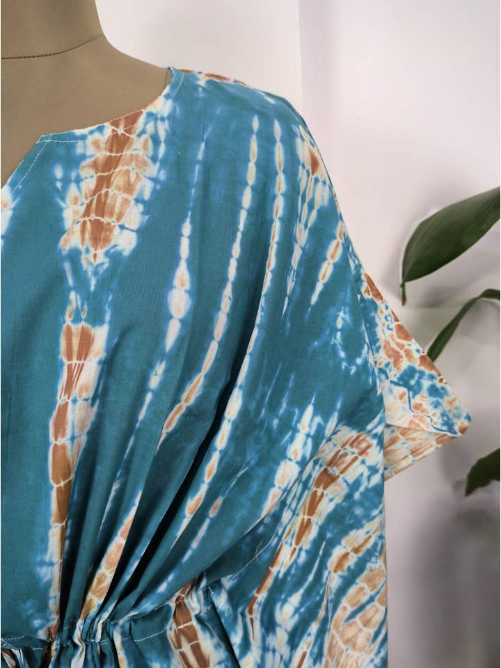 The Eastern Loom – Engroshandel Kaftan - Dame – Boho Style Kaftan Kjole Indisk Håndblok Trykt Sommer Look