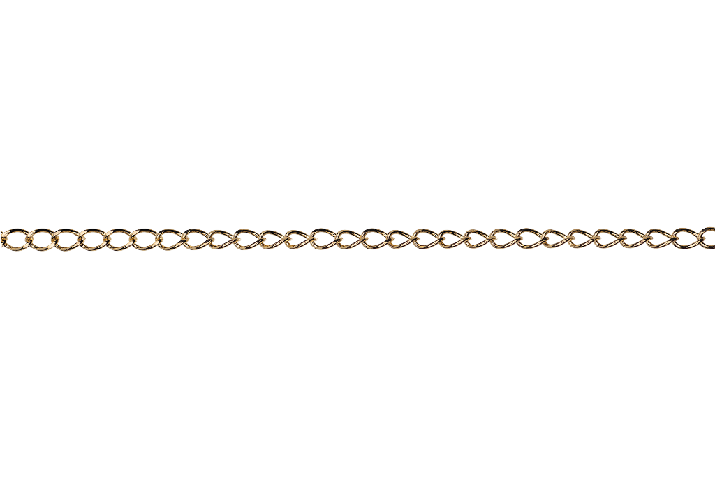 Continental Beads - Wholesale Craft Supplies - Curb Chain Size Small - Multiple Finishes Available - Measures 4mm - Sold by the Foot - CH 1502