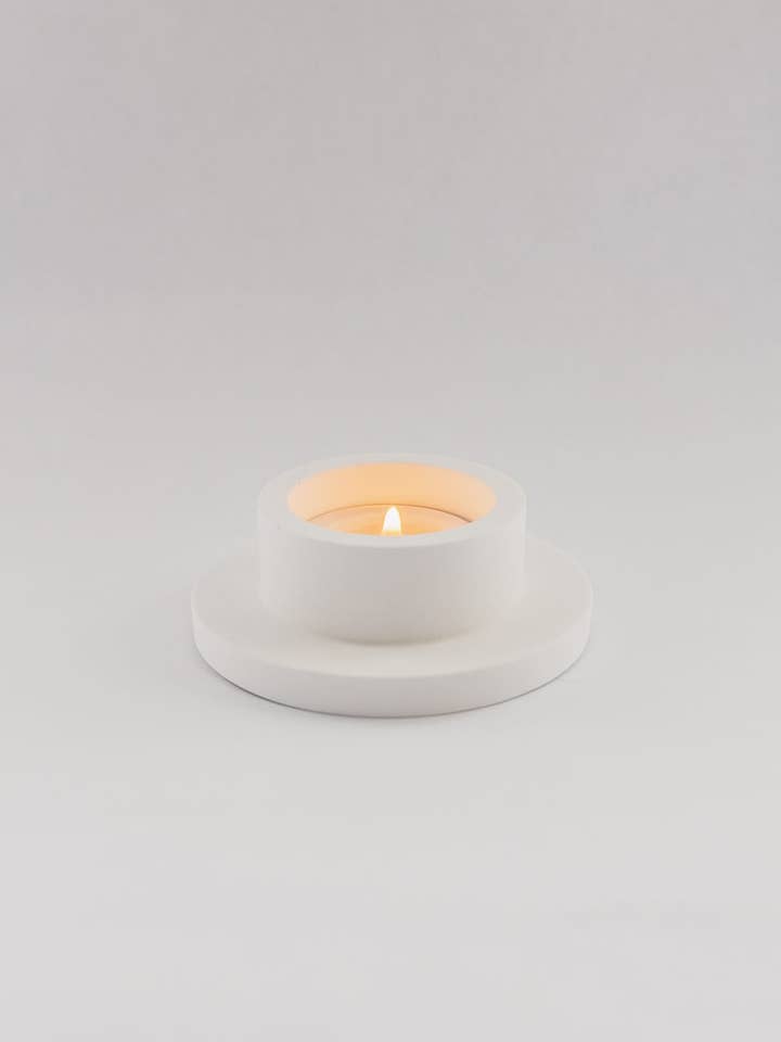 Small Modern Tealight Candle Holder for wholesale by Rhea Candle Co.