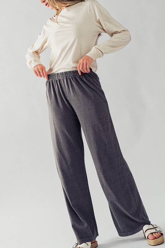 Urban Daizy - Wholesale Pants - Women's - Vintage Wash Cotton Flare Yoga Pants

24