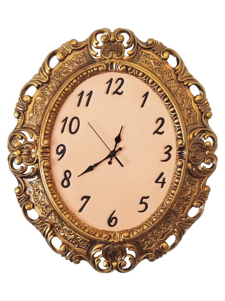 Baroque Leather Clock for wholesale by Smoke N' Mirrors