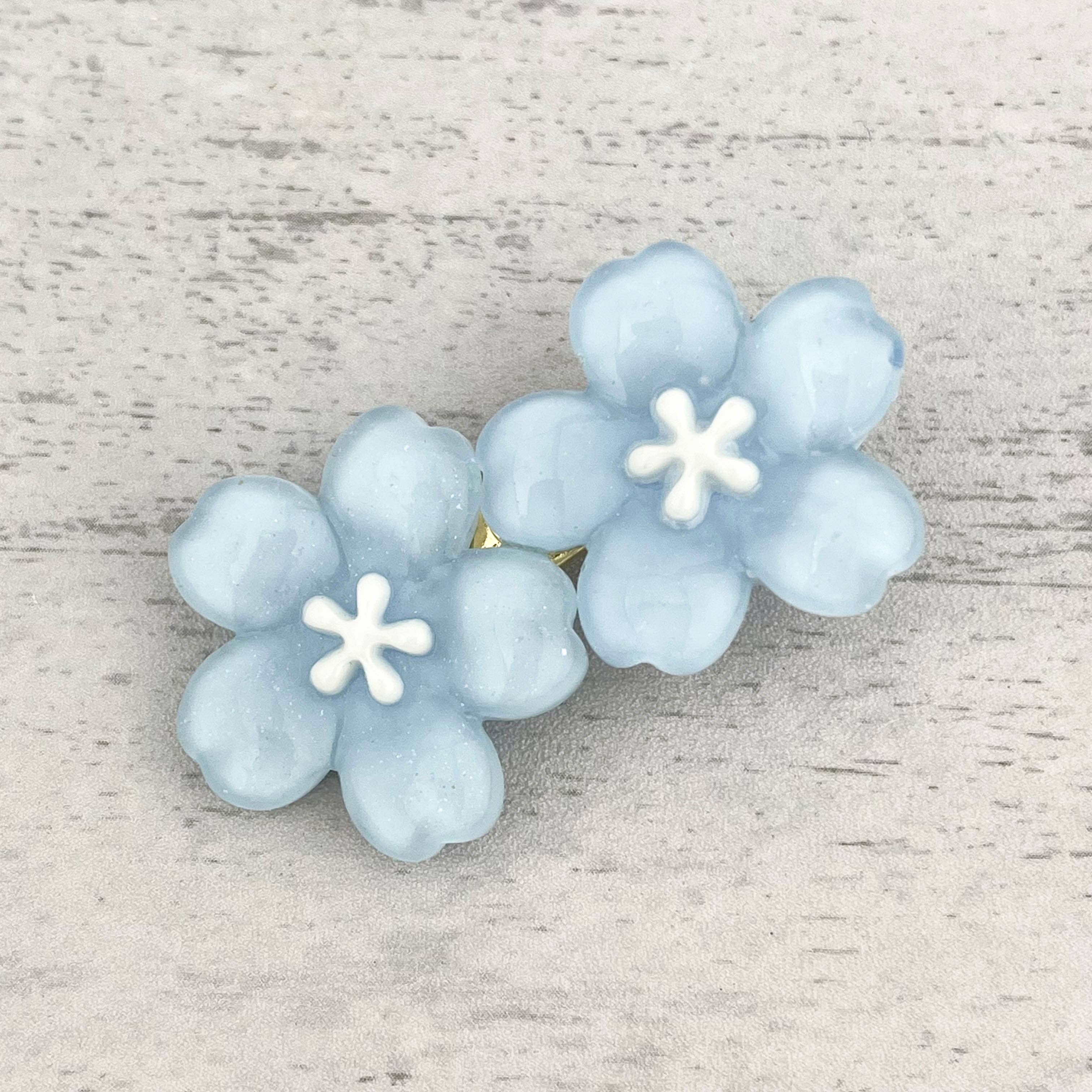 SoapElenGlen – wholesale Hair clip – Child – Cherry Blossom Duckbill Clip, Flower Hair Clip1