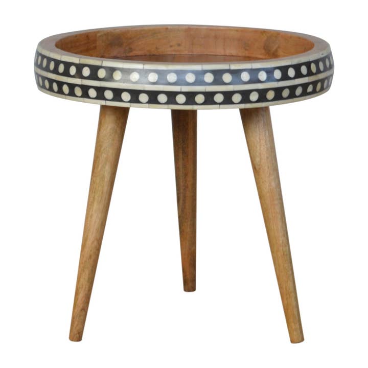 Small Patterned Nordic Style End Table for wholesale by Artisan Furniture
