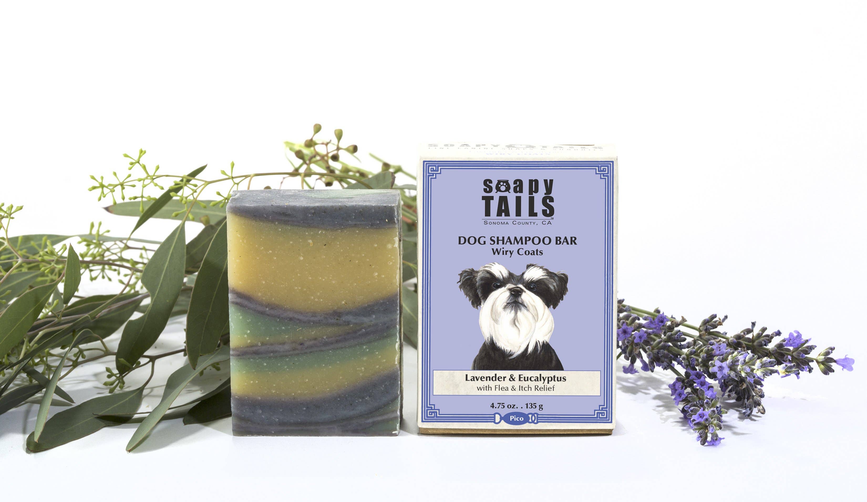 Soap Cauldron - Wholesale Pet Shampoo - Dog - Dog Shampoo Bar Lavender & Eucalyptus Wiry Coats1