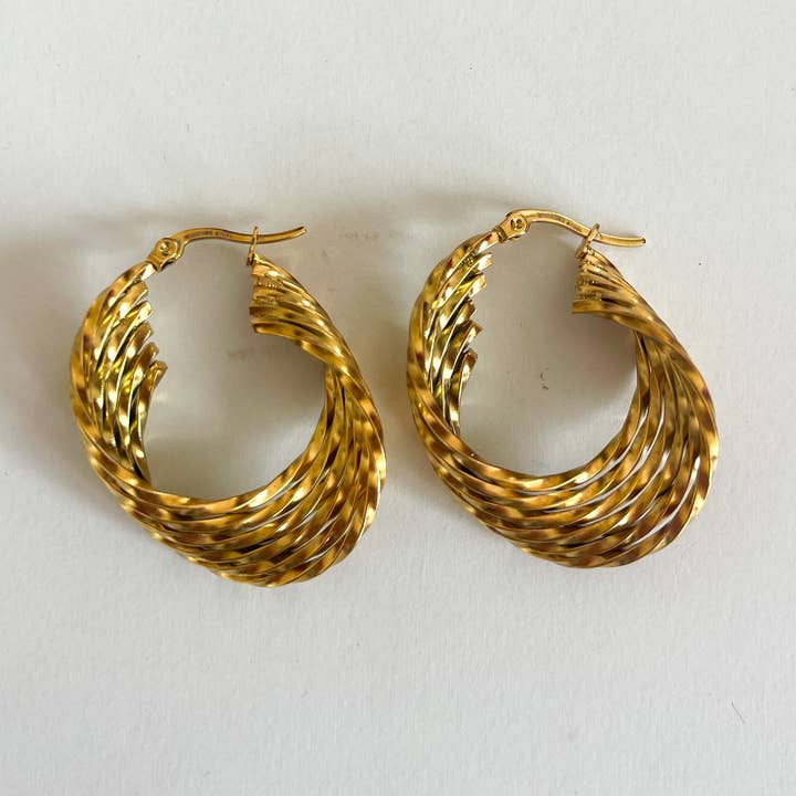 Fan earrings for wholesale by Humbertcharms