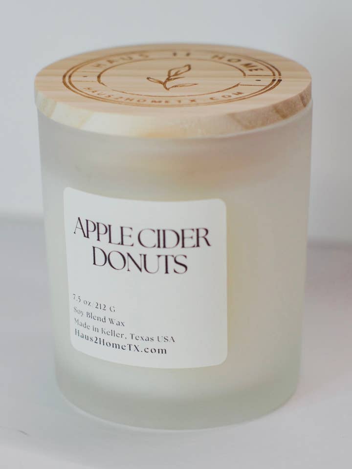Hand-Poured Candle - Apple Cider Donuts for wholesale by Haus II Home, LLC
