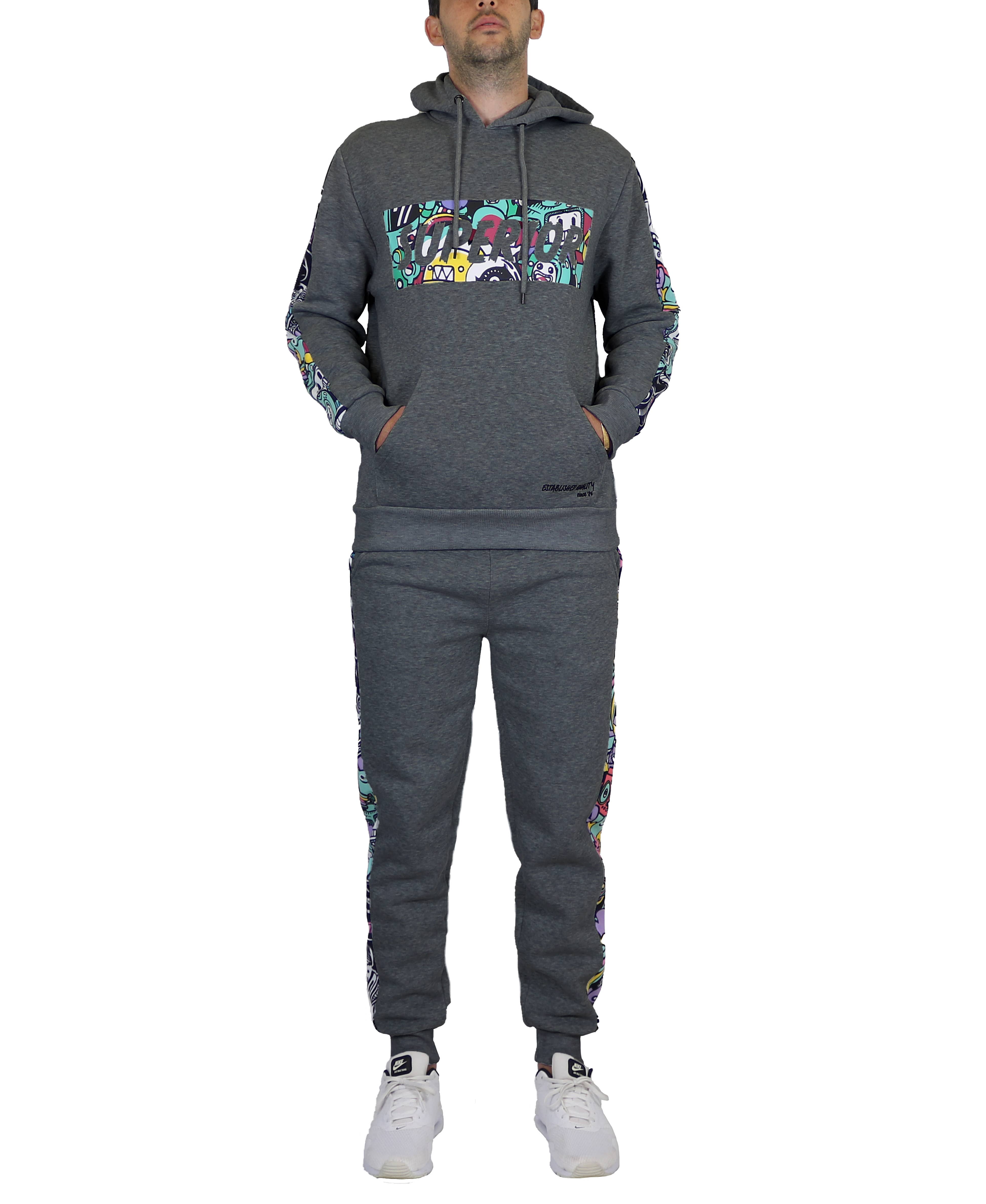 Galaxy By Harvic - Wholesale Lounge Set - Men's - Men's Fleece Hoodie & Jogger Set - SUPERIOR3