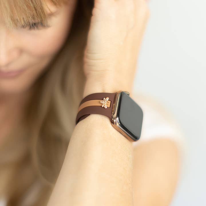 StrawberryAvocados - Wholesale Watch Band/Strap - Women's - Honey Bee Me Cocoa & Caramel Apple Band
