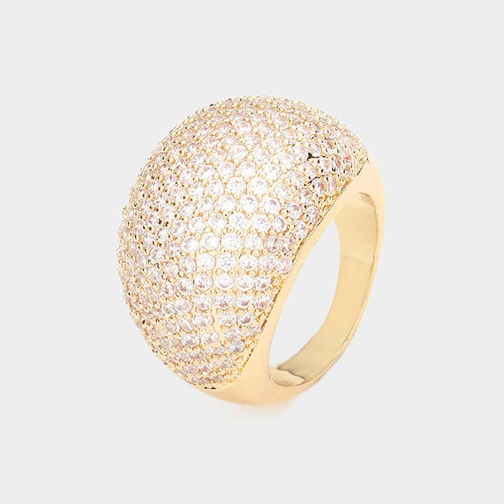 Sensibling Corp. - Wholesale Multi-Stone Ring - CZ Paved Dome Ring0