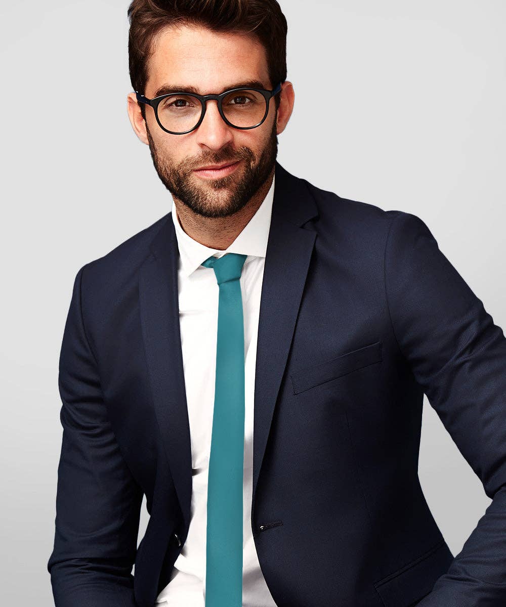 Dubal Brothers - Vente Cravate – homme - Cravate fine unie (4 paquets) par Vittorio Farina92