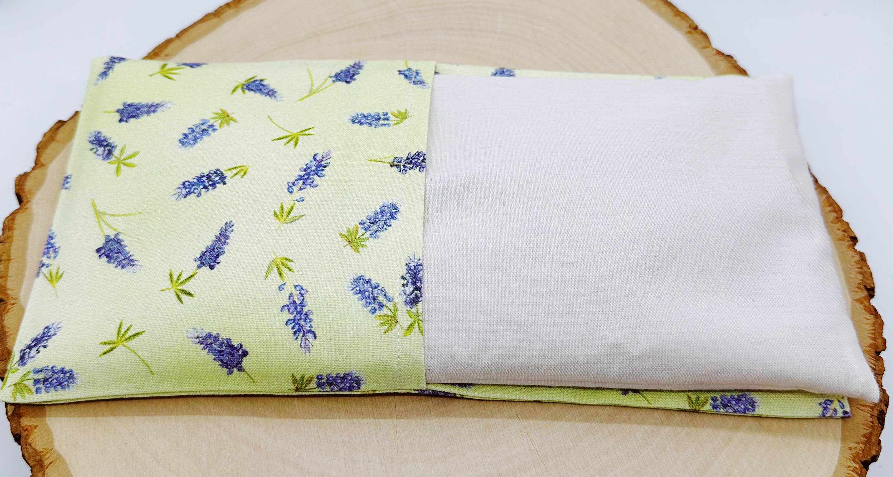 Wellness & Oils – wholesale Spa/therapy pillow – Lavender Eye Pillow with Washable Cover-Green Lavender Field3